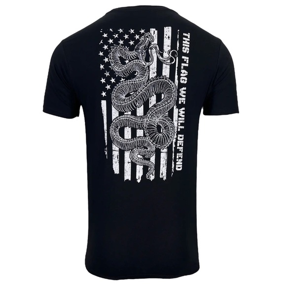 Howitzer Style Men's T-Shirt DEFEND FLAG Military Grunt MFG - Picture 3 of 10